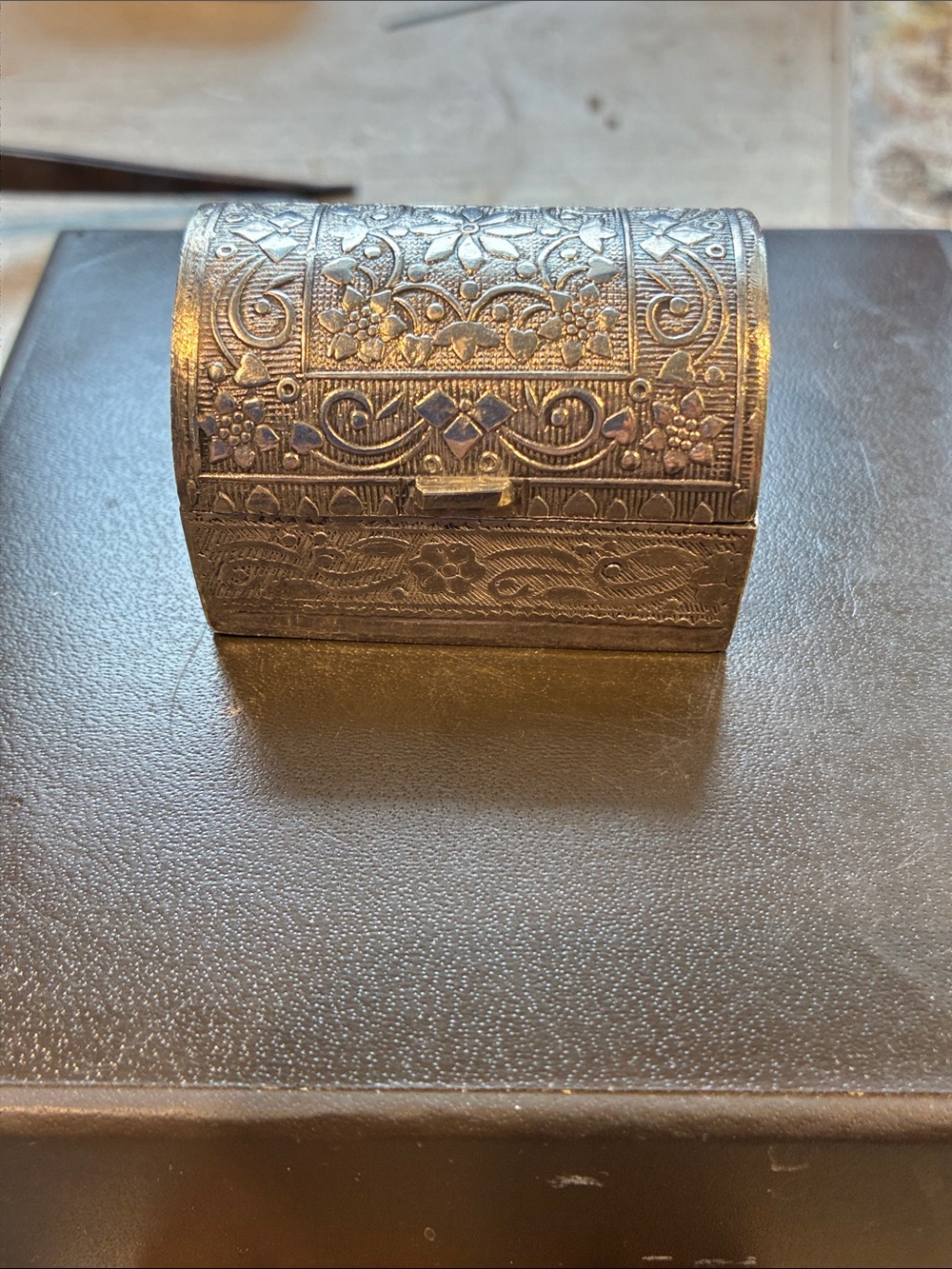 Substantial Sterling Trinket Box. 
57.10 grams